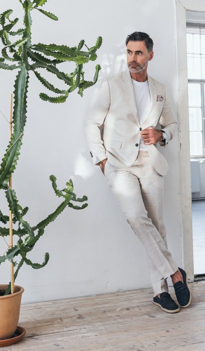 Leinenanzug Wien STURM Herrenausstatter am Parkring